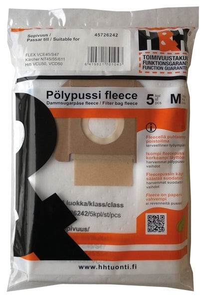 H&H P&ouml;lypussi fleece 5 kpl, VCE45