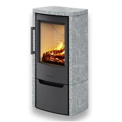 WIKING Miro 4+ kevyttakka kivikuorella *alaosan ovella