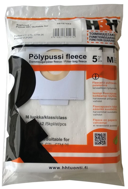 H&H P&ouml;lypussi fleece 5 kpl